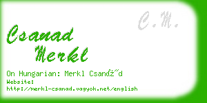 csanad merkl business card